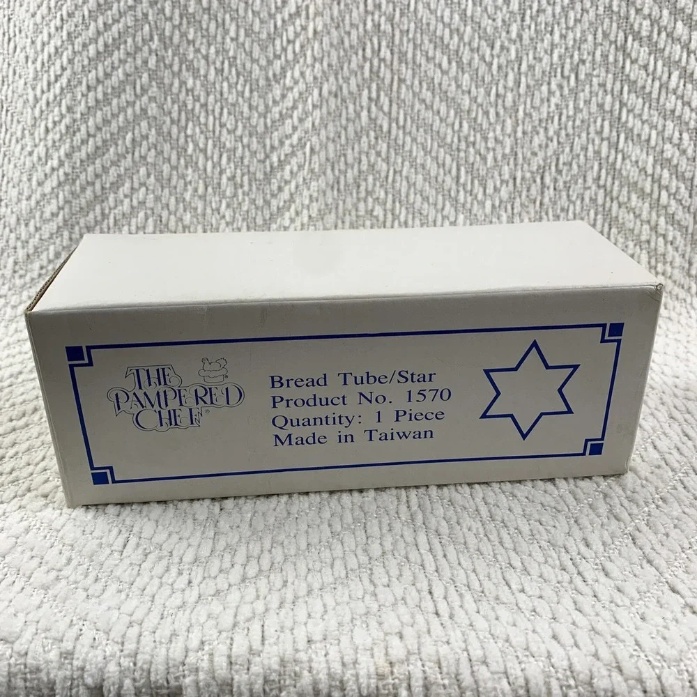The‎ Pampered Chef Bread Tube Star Shape Loaf Mold New In Box # 1570